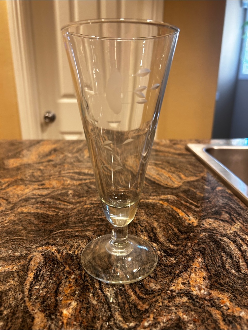 Princess House pilsner glass